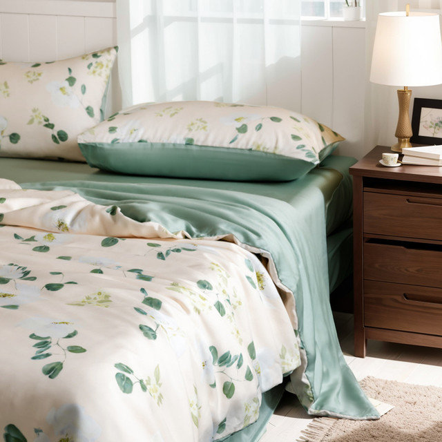 uskindlys Cotton Machine Woven Green Comforter Set Wayfair